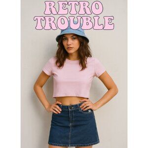 Paul Frank Denim Mini Skirt – Size 3 – Y2K Retro Blue Jean Vibe